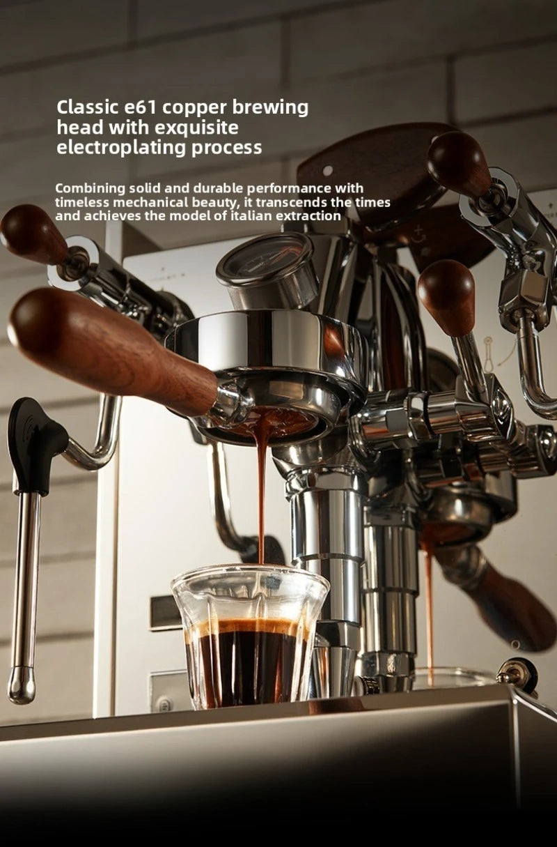 Semi-Automatic Coffee Maker,3035A/B/C Concentration E61 Brewing Head, Semi-automatic Dual Boiler 15 Bar Vibration Pump