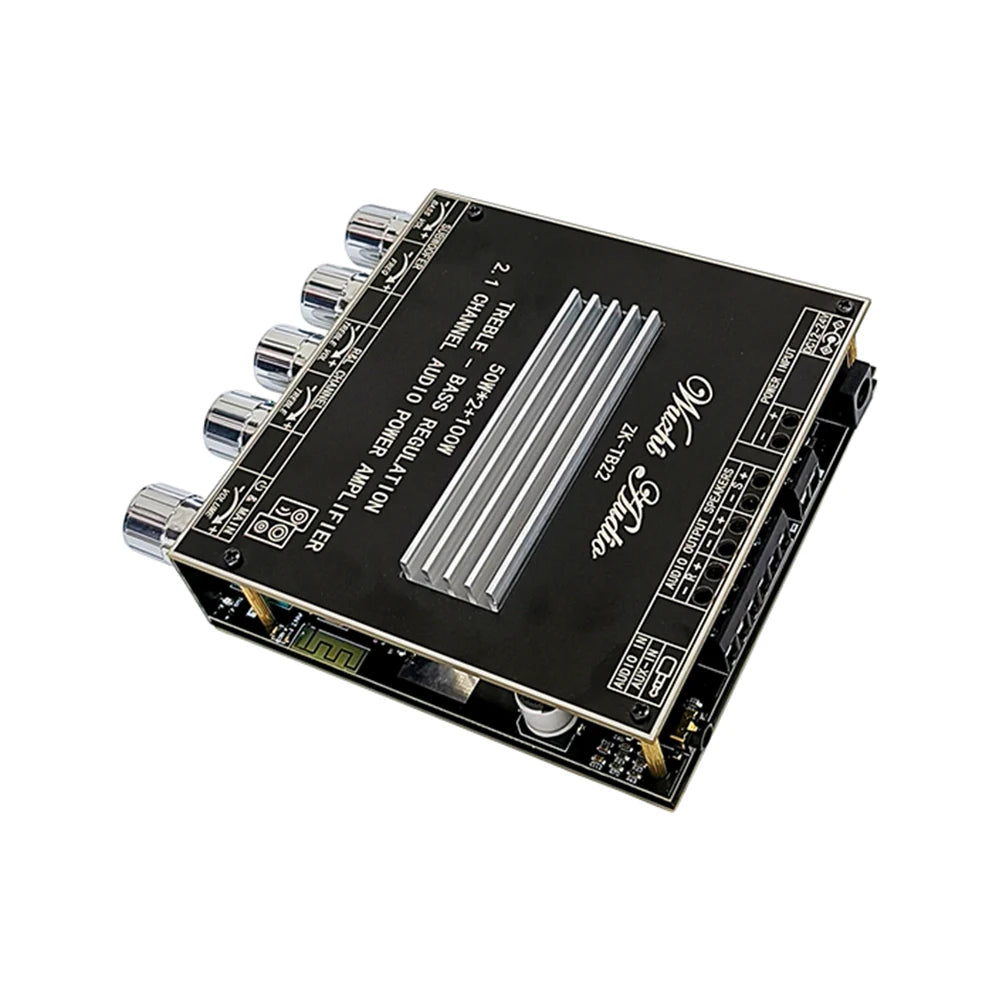 HIFI ZK-TB22/ZK-TB21F TPA3116 50w+50w+100wBluetooth 5.1 Audio Bass Power Amplifier Board Stereo Tweeter Subwoofer With Phone APP
