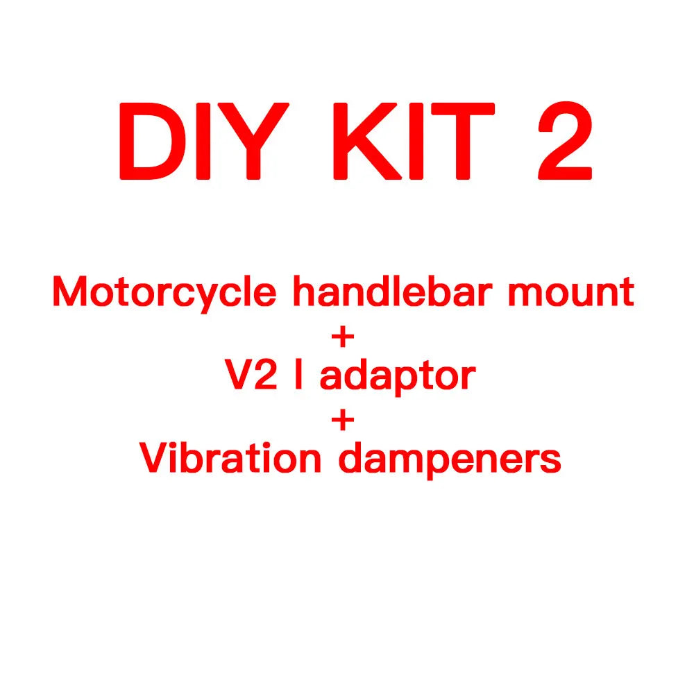 Motorcycle Handlebar Stem Fork Mount Holder Phone Mount Vibration Dampener MAG Universal Adaptors Wireless Charger Mirror Brake