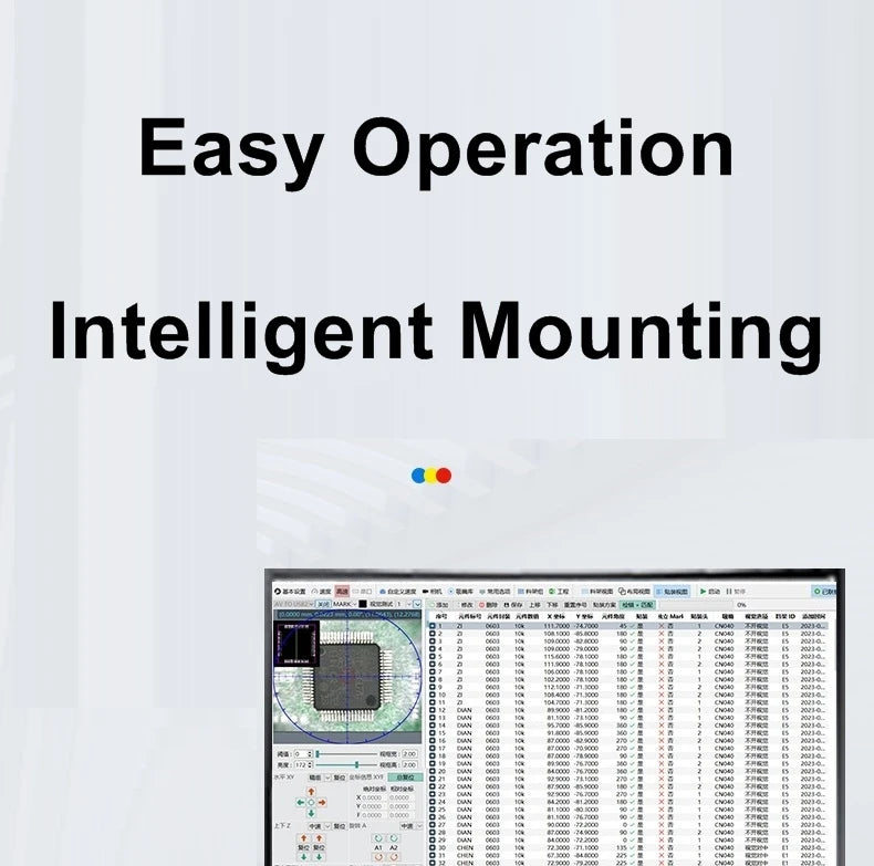 Q2S Dual 6 Heads 54 Bits Full Vision Desktop Automatic SMT Pick and Place Machine Chip Mounter