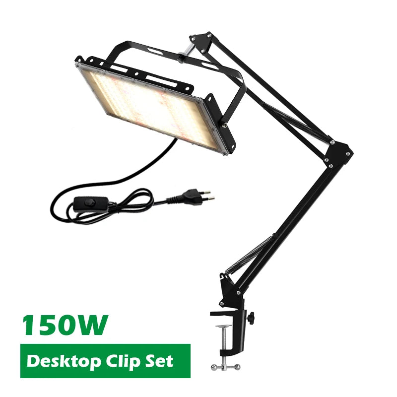 50W 100W 150W LED Grow Light With Stand Full Spectrum Sunlike LED Phyto Lamp For Indoor Greenhouse Plant Growth Lighting