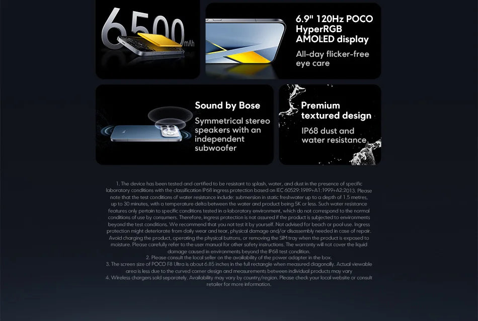 Global Version POCO F8 Ultra NFC 50MP camera 6.9" 120Hz display 6500mAh battery Smartphone Snapdragon 8 Elite Gen 5
