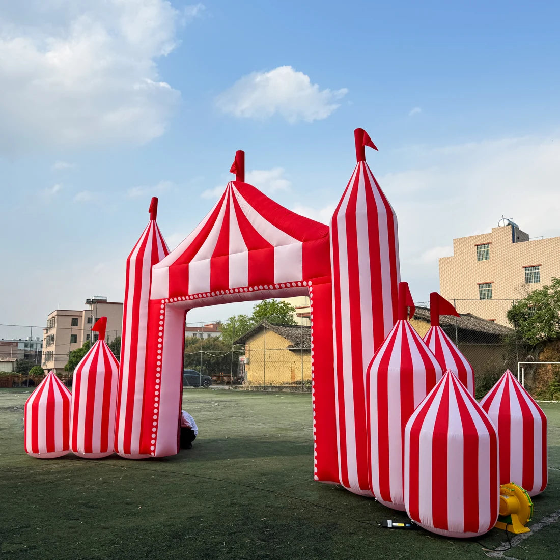 Giant Inflatable Circus Arch Way for Decoration Toys Inflatables Carnival Circus Arch Circus Theme Party Decoration Inflatable