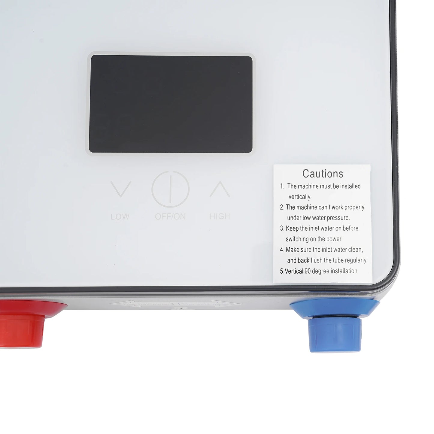 4500W 110V Water Heater, Touch Screen Electric Water Heater, Instantaneous Water Heater  On Demand Bath Shower