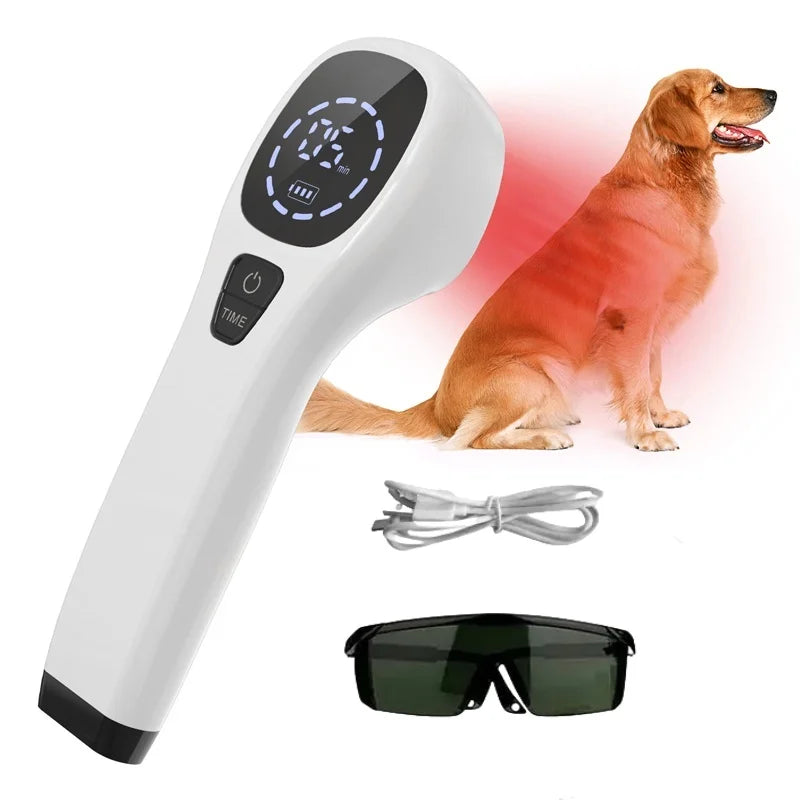 LLLT Cold Laser Therapy Device with 2*808nm Laser Diode Red Light Therapy for Pain Relief&Wound Healing&Joint/Muscle Stiffness