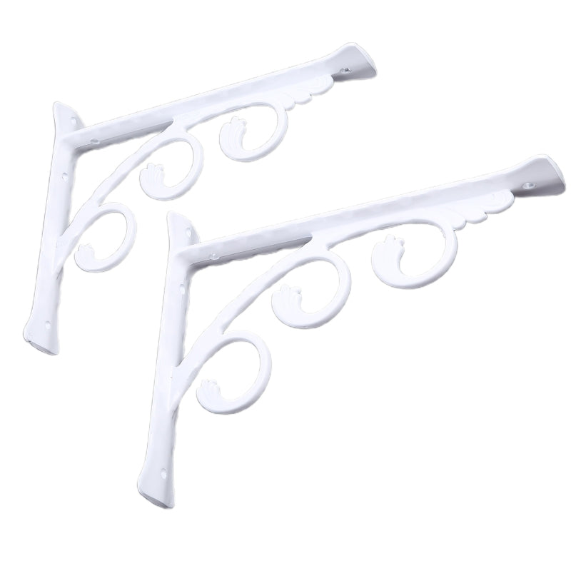 2 Pieces Triangular Shape Floating Shelf Brackets Invisible Shelf Support Right Angle Metal Wall Mounted Brackets