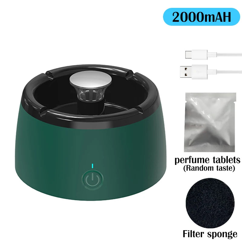 Ashtray with Air Purification USB Charging Smoke Automatic Removal Ashtrays Smoke Eliminator Air Purifier Ash Tray for Home