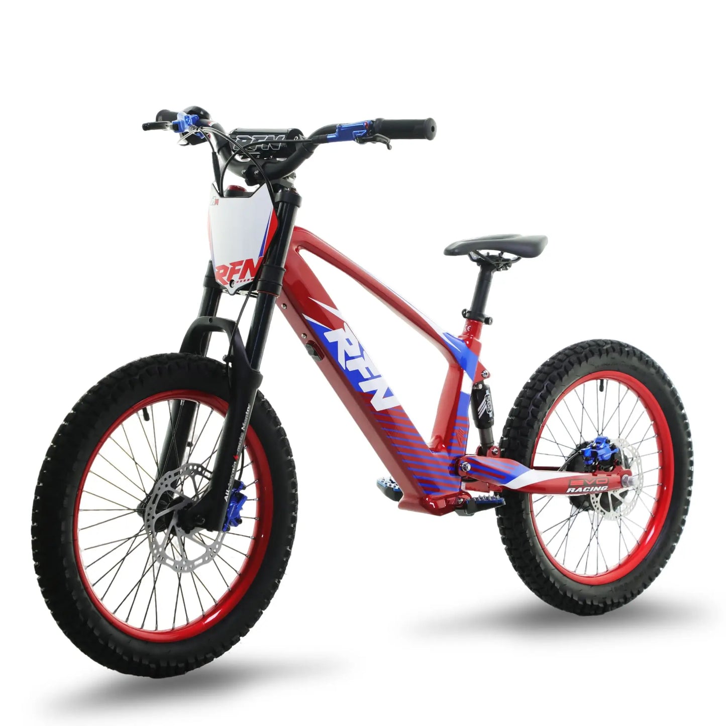 RFN Racing 18 Electric Dirt Bike For Kids - 36V 3-Speed Stunt Jump Bike - Lightweight Aluminum Frame Electric Bike For Age 14+