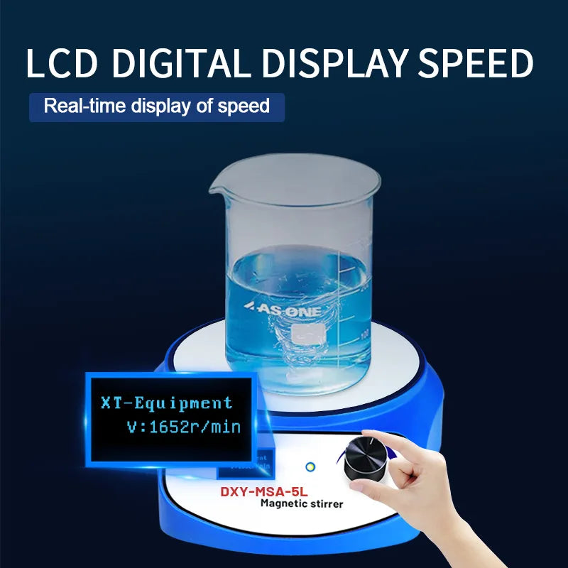DXY 3000ml 5000ml Mini Magnetic Stirrer Digital Display Liquid Mixer Vortex Equipment With two Stir Bar