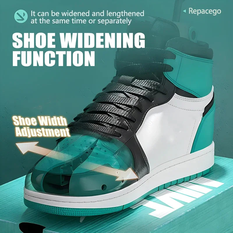 Repacego 1/2Pcs Shoe Stretcher Shoe Trees Universal Unisex Women Men Adjustable Length Width high top Expander Extender Keeper