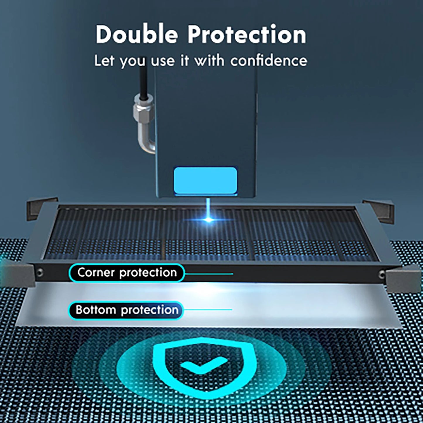 LONGER Honeycomb 440*440*22mm Working Table Honeycomb Laser lazer Bed Aluminum Mesh Panel for Laser Engraver Engraving Machine