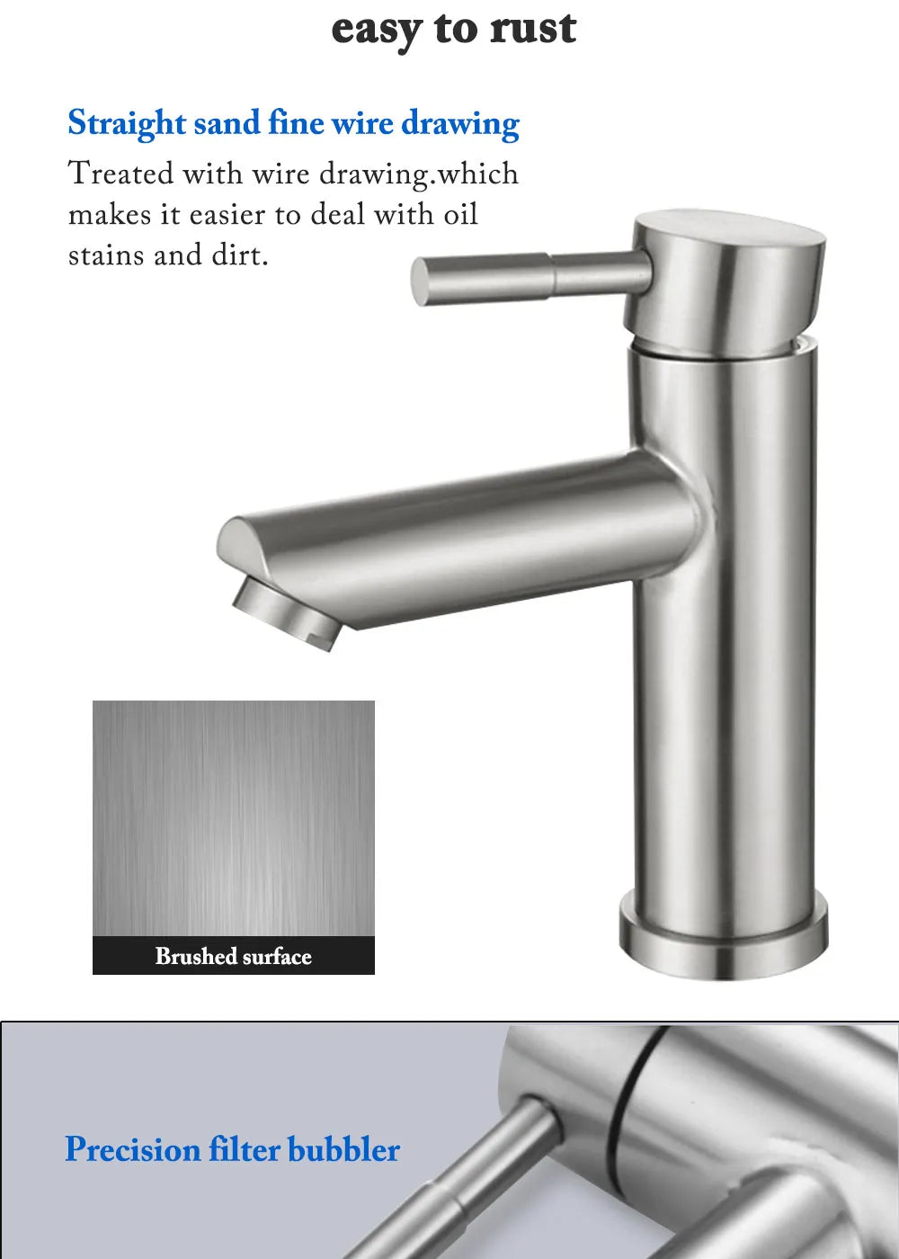 Basin Sink Bathroom Faucet Deck Mounted Hot Cold Water Basin Mixer Taps Matte Black Lavatory Sink Tap Crane（hose not  include）
