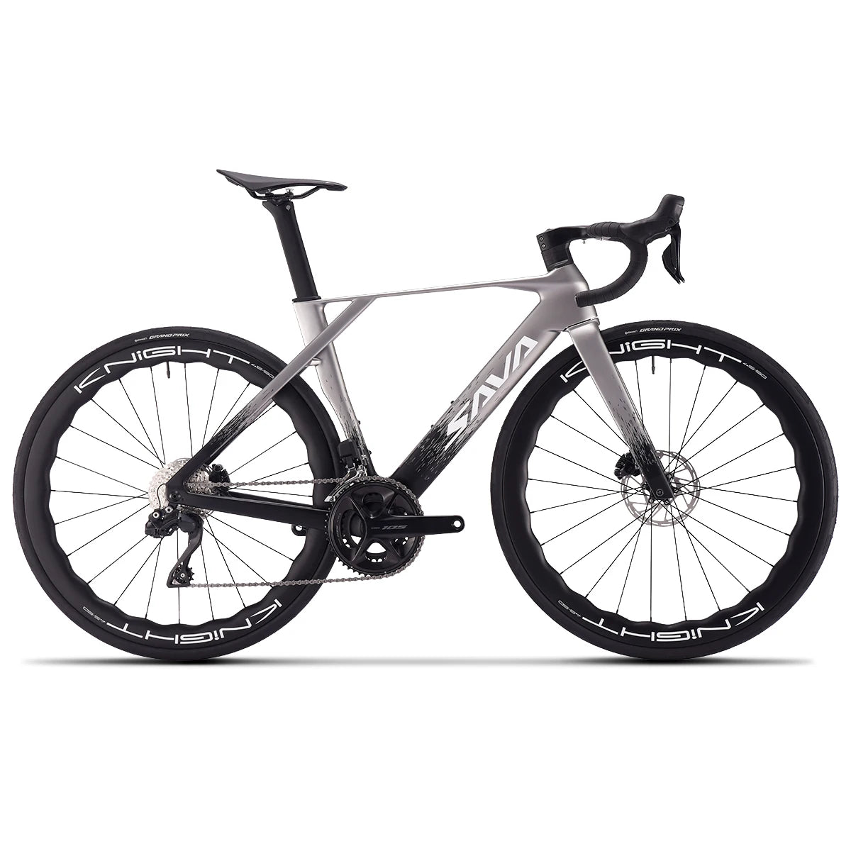 SAVA NEW Blade SLR7 C60 Carbon Fiber Road Bike, 700C Adult DI2 Bike, with SHIMANO 105 Di2 R7170 Components, Full Carbon Racing