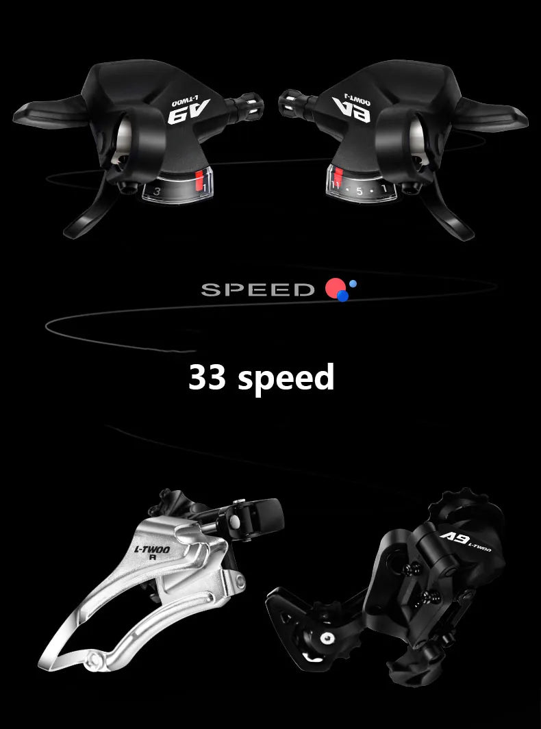 24/26/27.5 inch Mountain Bike Downhill Mountain Bicycle 27/30/33 Speed Soft Tail Full Shock Absorption Bicycle