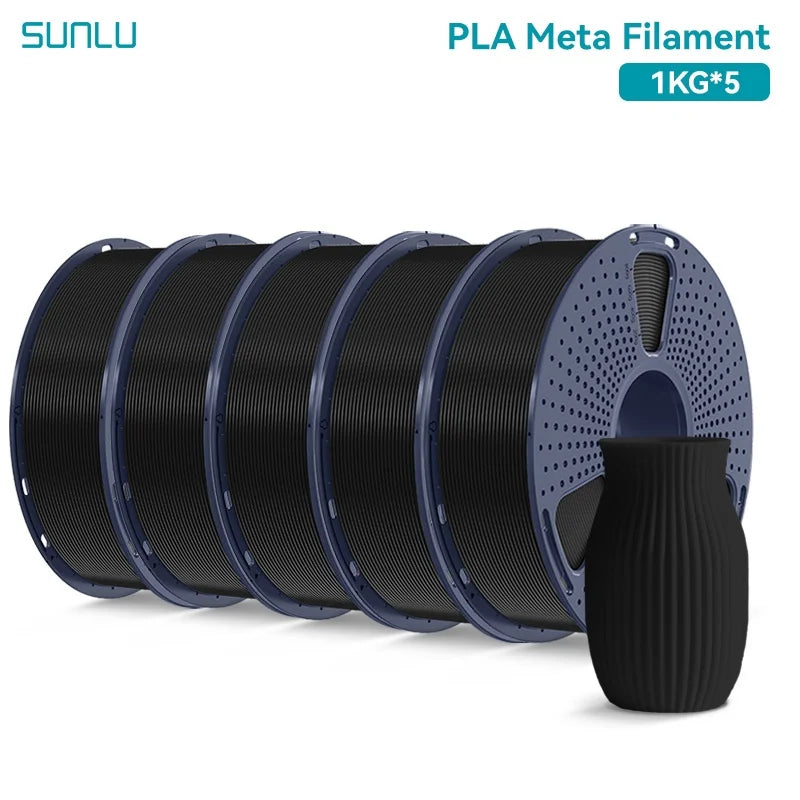 SUNLU 5KG 3D Filament PLA+/PLA+2.0/AntiString PLA /PLA Meta/High Speed PLA Filamnet 1.75mm 1KG Filament for 3D Printer& 3D Pen