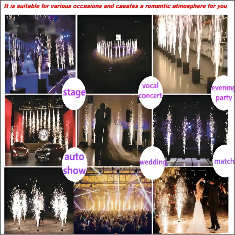 1~200 Bag Ti Powder Cold Sparkler Machine Cold 600W Spark Machine Fountain Sparkular 700w Machine Consumables Ti Powder 100g