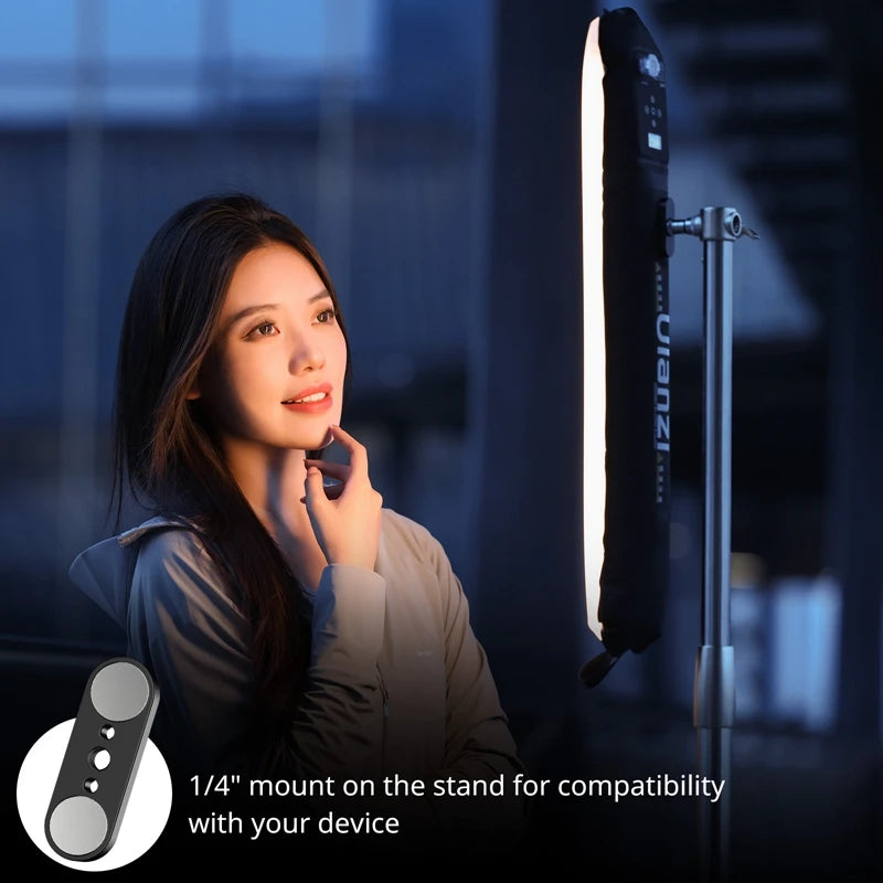 Ulanzi UA12 12W Inflatable Air Tube Light 2700K-6500K Bi-Color Light Wand Pocket Light Stick with Magnetic Mount for Livestream