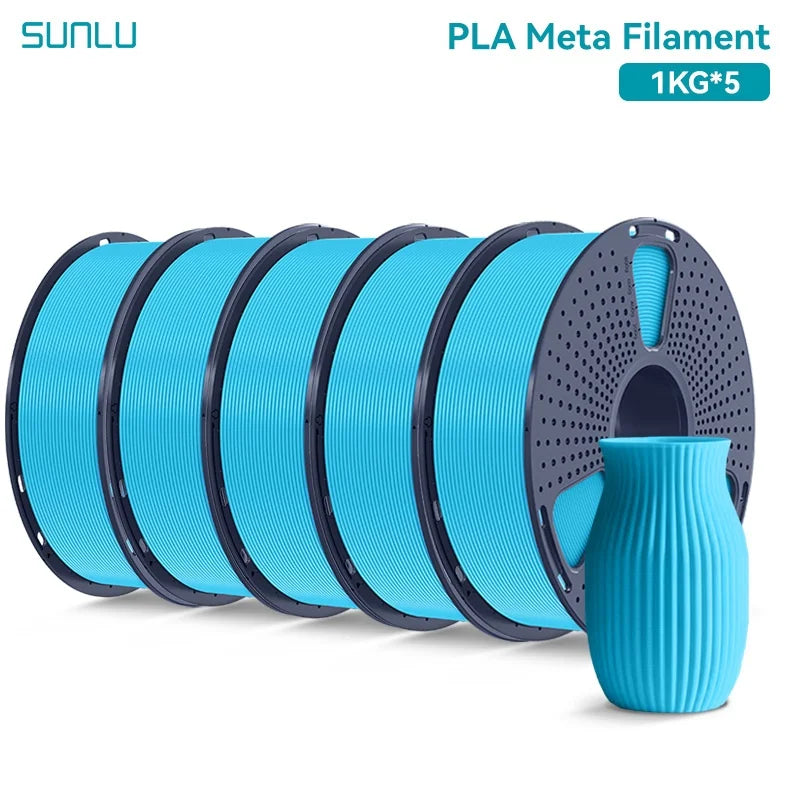 SUNLU 5KG 3D Filament PLA+/PLA+2.0/AntiString PLA /PLA Meta/High Speed PLA Filamnet 1.75mm 1KG Filament for 3D Printer& 3D Pen