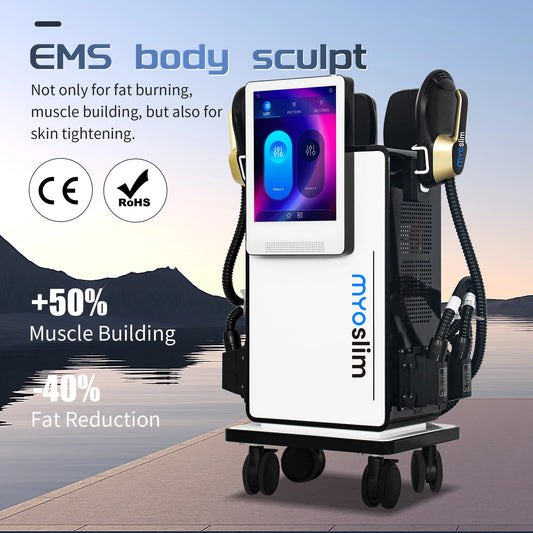Upgrade EMS Professional Fat Reduction Body Contouring Equipment Wireless Handle Muscle Stimulate Shaping