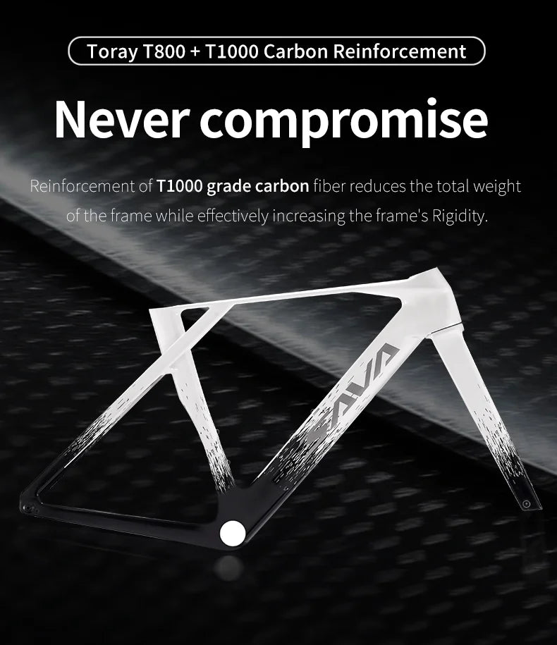 SAVA NEW Blade SLR7 C60 Carbon Fiber Road Bike, 700C Adult DI2 Bike, with SHIMANO 105 Di2 R7170 Components, Full Carbon Racing