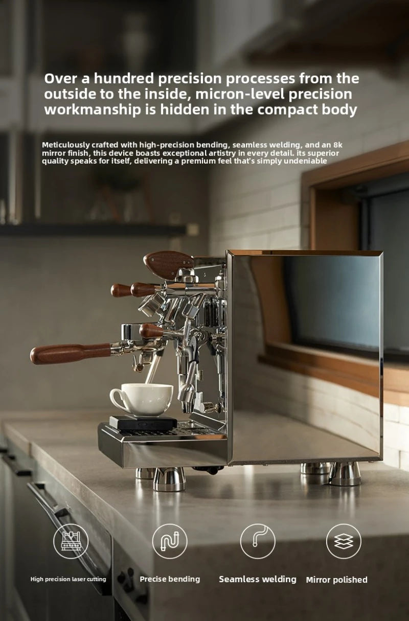 Semi-Automatic Coffee Maker,3035A/B/C Concentration E61 Brewing Head, Semi-automatic Dual Boiler 15 Bar Vibration Pump
