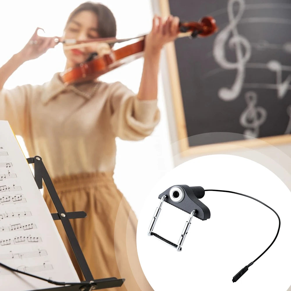 Violin Pickup Electronic Organ Pickup Musical Instrument Pickup Portable Viola Pickup for String Instrument Violin Viola CV-20