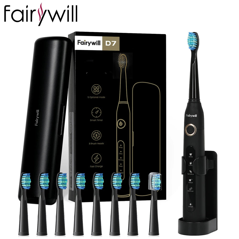 Fairywill FW-507 Sonic Electric Toothbrush portable set
