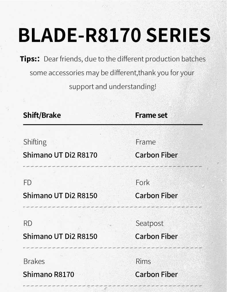 SAVA New Blade SLR8 C60 Carbon Fiber Road Bike, 700C Adult DI2 Bike with SHIMANO ULTEGRA Di2 R8170 Components High-End Race Bike