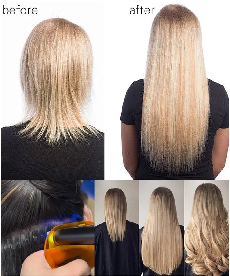 NEW UV V Light Technology Hair Extensions kit Machine Remover Glue applicance tools Set For Tape Hair extension for salon