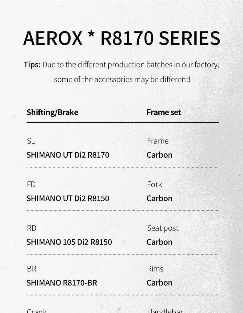 SAVA AEROX SLR8 Full Carbon Fiber Electronic Shift Road Bike Racing Road Bike 7.3kg with SHIMAN0 ULTEGRA 8170 Di2 Kit.