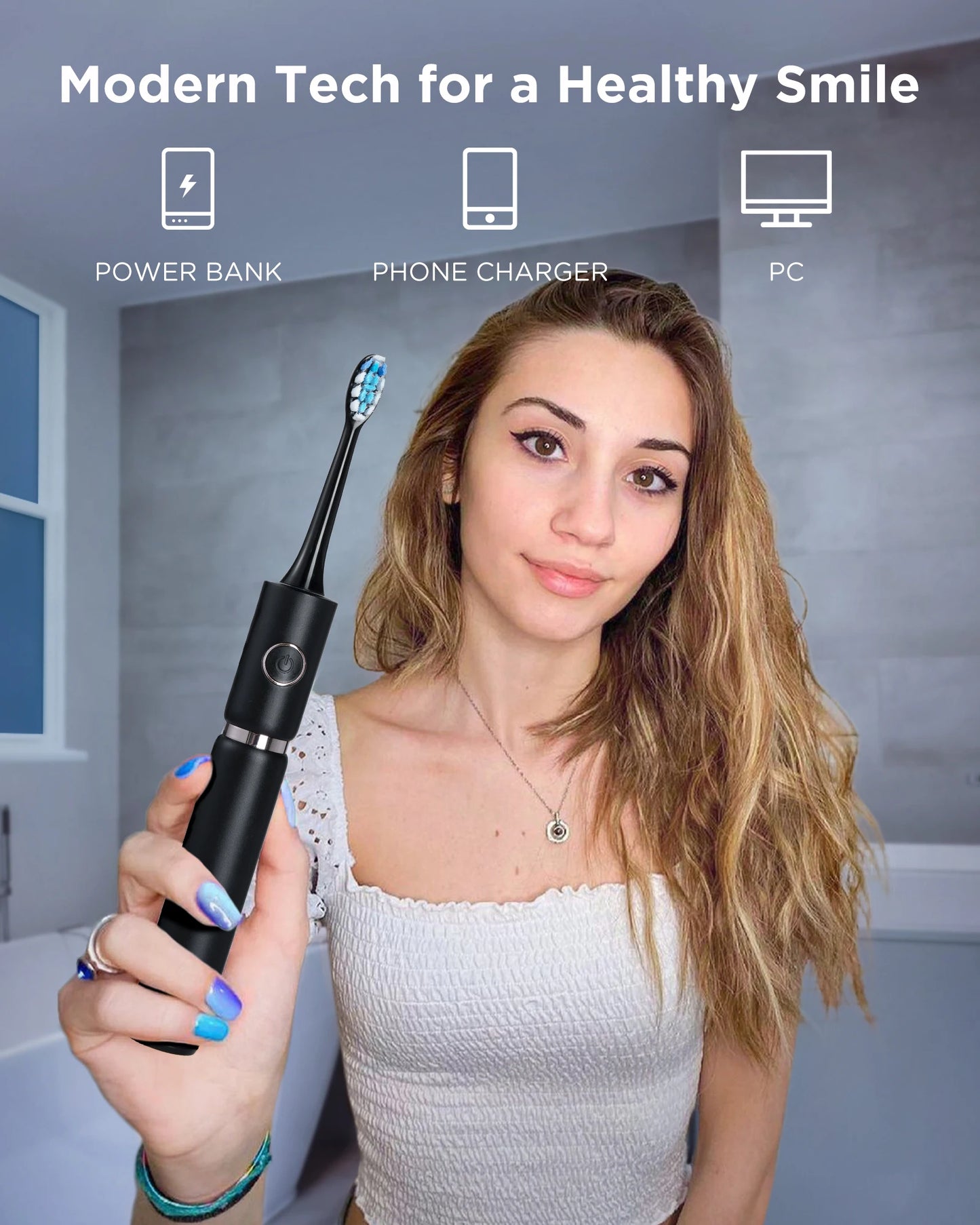 Fairywill Electric Sonic Toothbrush & Water Flosser Set