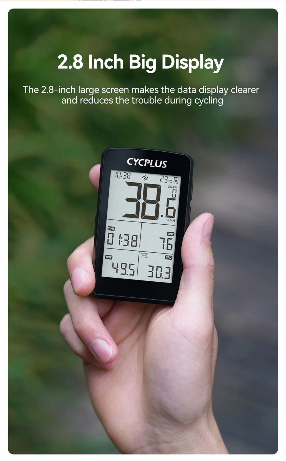 CYCPLUS M3 Cycling Bike Computer GPS Bicycle Computer Wireless ANT+ BLE 5.0 Waterproof Speedometer Bikes Cyclocomputer