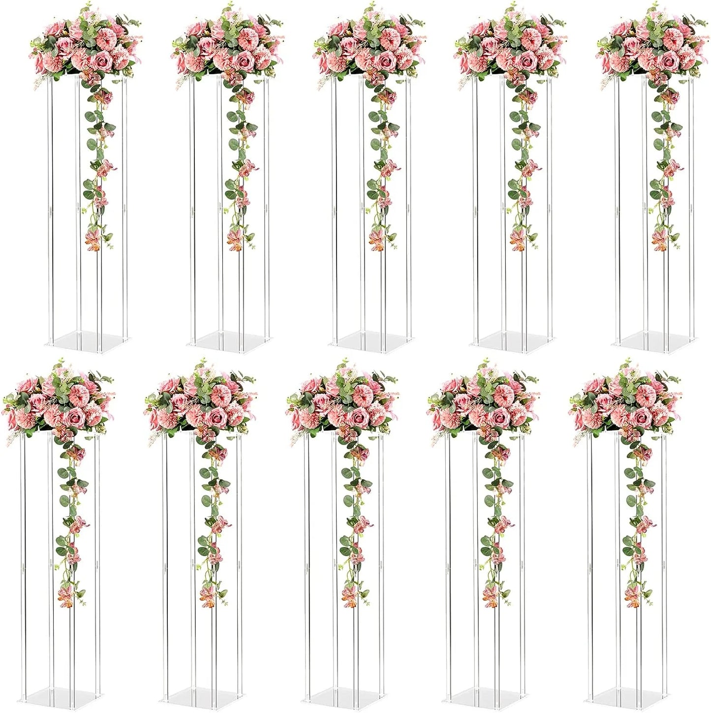 10pcs))Wedding Supplies Table Decoration Geometric Centerpiece Stand Road Lead Flower Stand Arrangement Table Centerpiece