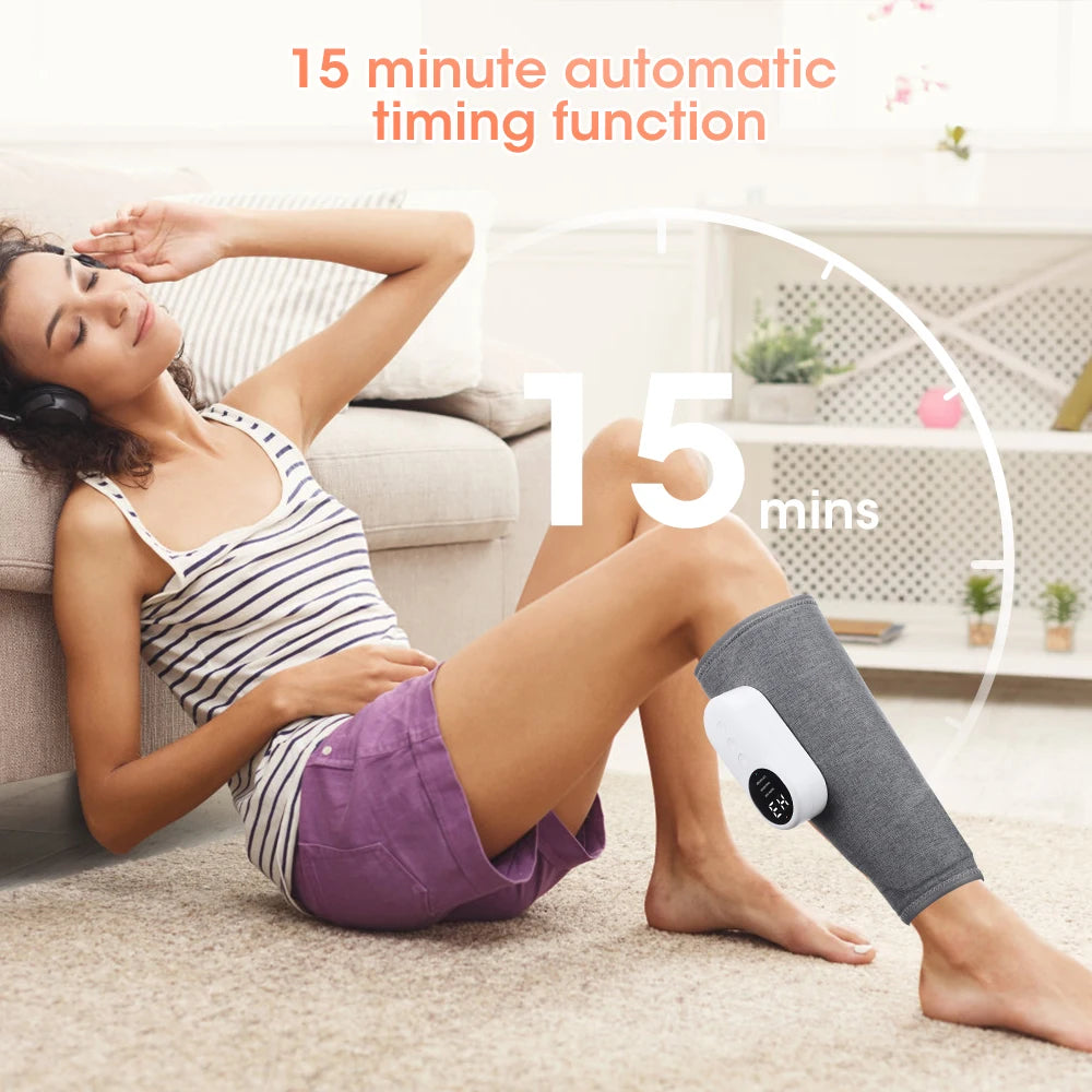 3-modes Air Pressure Calf Massager Electric Leg Massage Device Airbag Air Pressure Massage Leggings Relieve Muscle Soreness