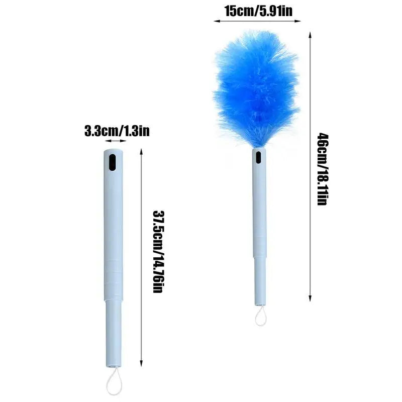 Rotating Spin Cleaner Duster Multi-Function 360 Spin Electric Feather Duster Vacuum Cleaner Battery Operated With Touch Button