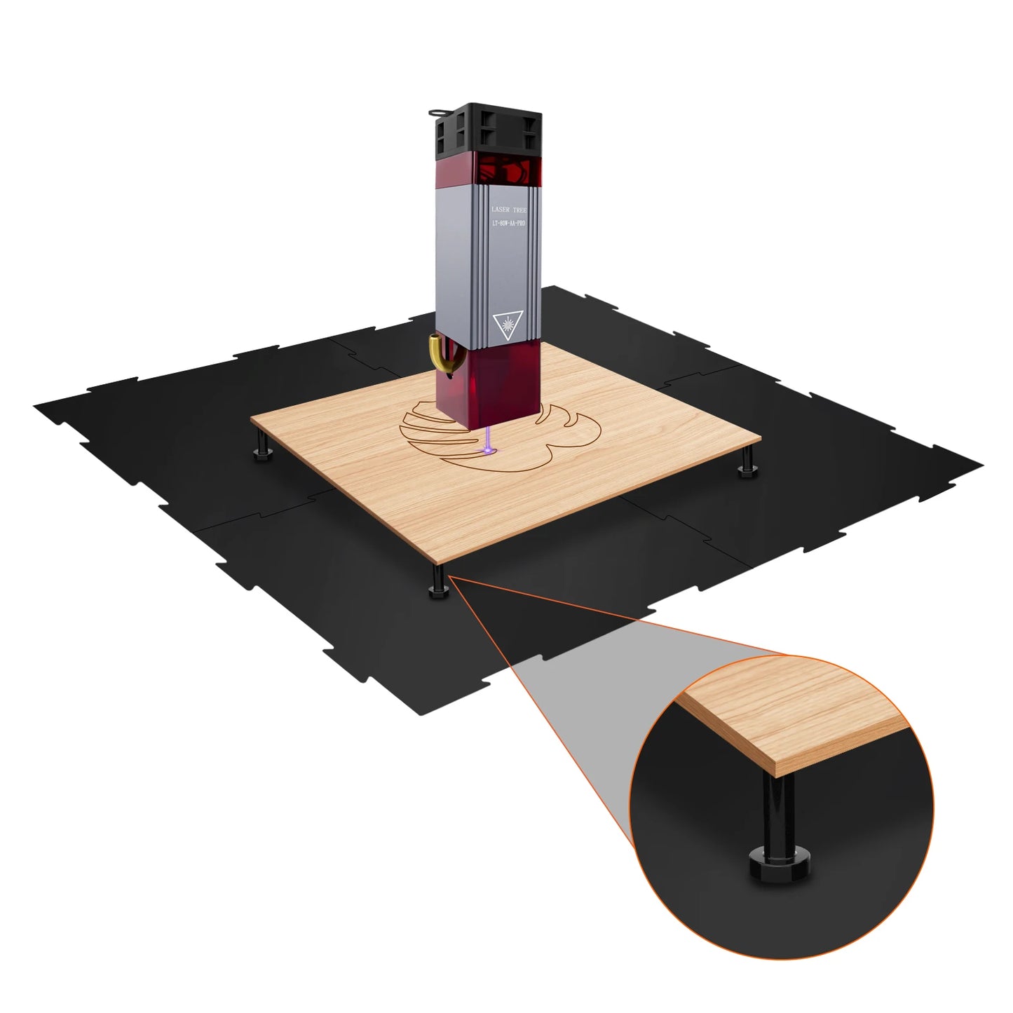 LASER TREE Laser Honeycomb Working Table Size 400*400mm  For Laser Engraving Cutting Machine DIY Laser Equipment Part