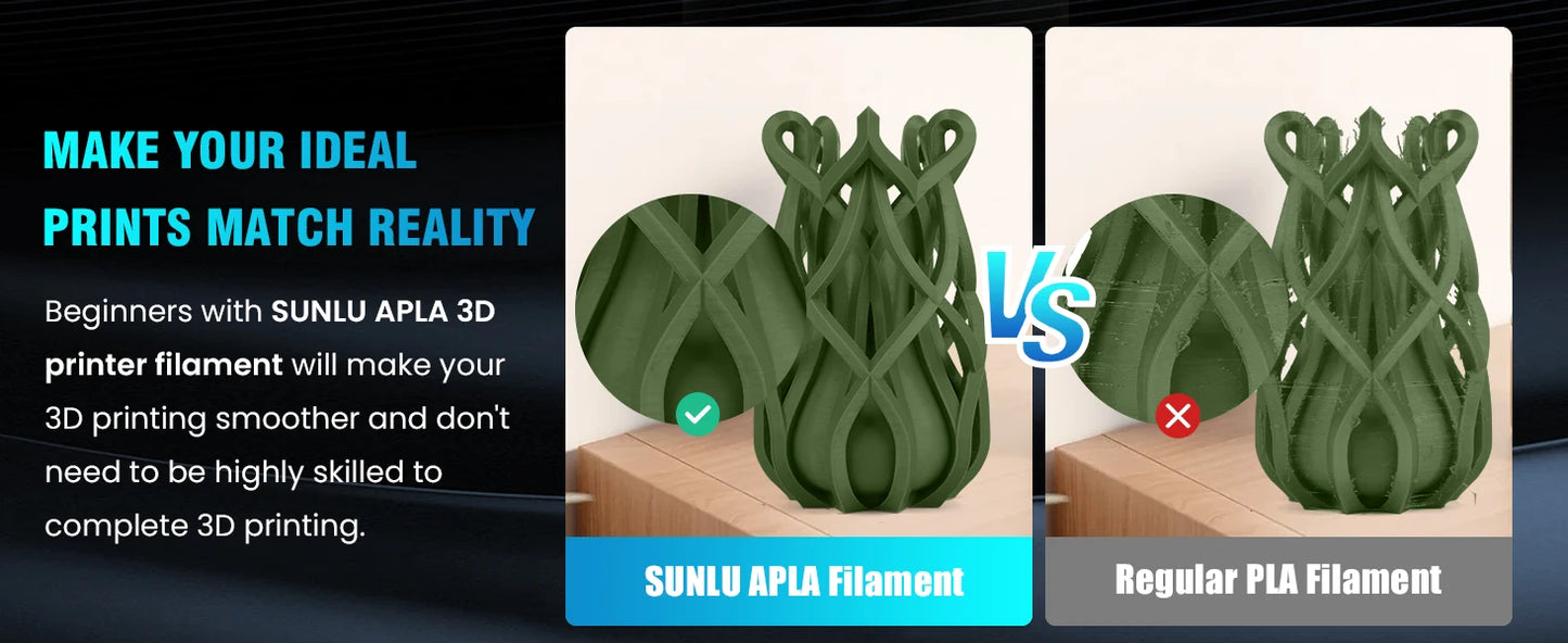 SUNLU 5KG 3D Filament PLA+/PLA+2.0/AntiString PLA /PLA Meta/High Speed PLA Filamnet 1.75mm 1KG Filament for 3D Printer& 3D Pen