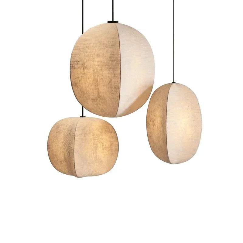 Nordic E27 Led Pendant Lights Wabi Sabi Dining Room Led Hanging Lamp Bar Suspend Light Fixture Lustre Luminaria Home Light