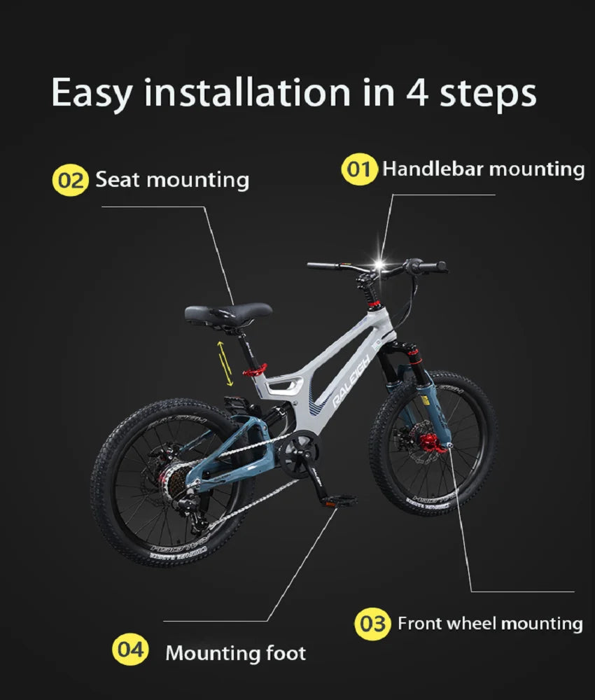 Magnesium Alloy Mountain Bike for Kids, 20 ", 22", for Big Kids, Boys and Girls