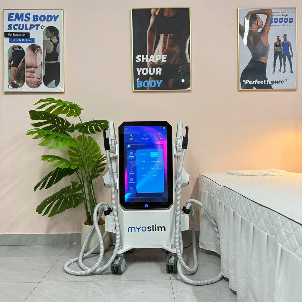 EMS Ultra Body Sculpt Mucsle Stimulator Machine with 4 handle rf Professional 6500w EMS Neo Body Shape Slimming Device