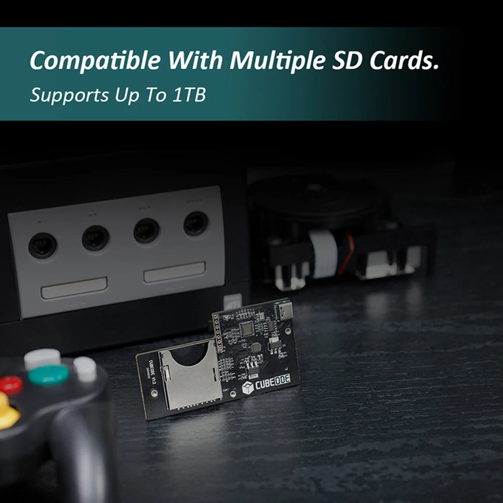 CUBEODE V1.2 Optical Drive Emulator for GC Loder Swiss SD2SP2 Replace Plug and Play for All Version NGC GameCube Game Console