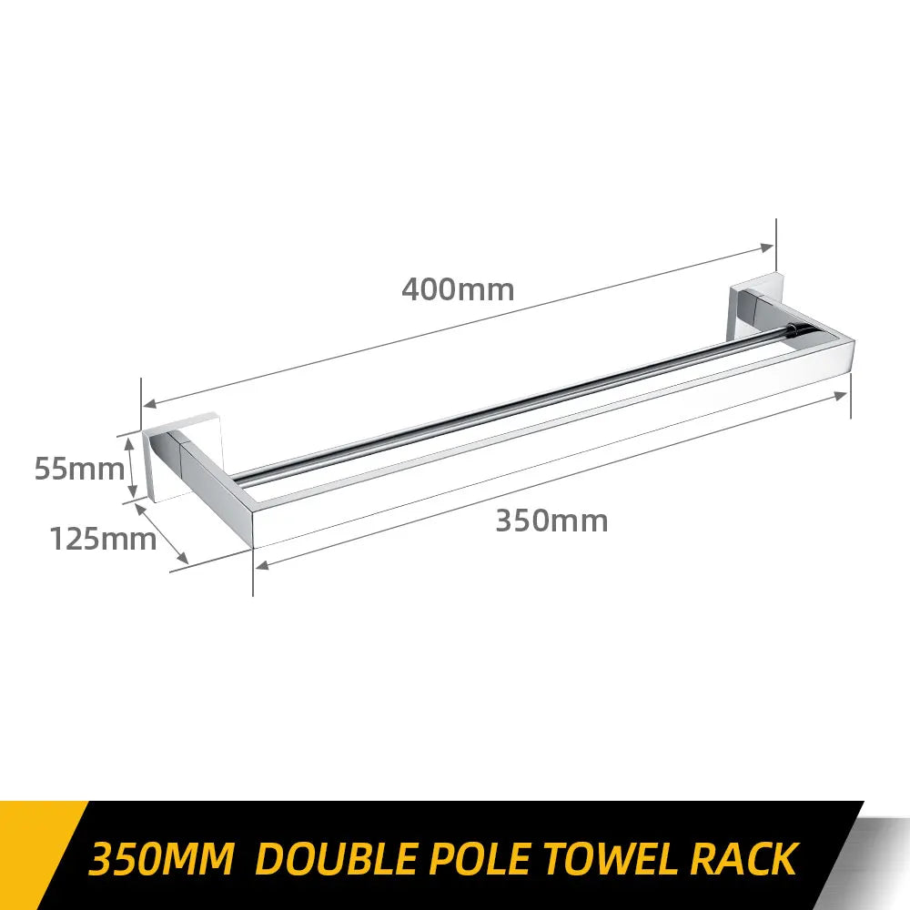 Polished Chrome Wall-mounted Stainless Steel Clothes Hook Toilet Paper Holder Towel Bar Kitchen Facilities Bathroom Accessories