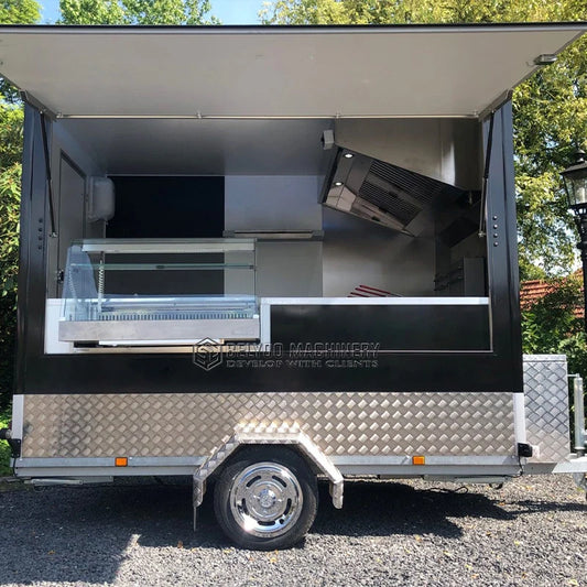 Belyoo 2026 9.8ft Street Food Truck Mobile Hot Dog Stand Food Truck With Full Kitchen Juice Vending Trailer Ice Cream Cart
