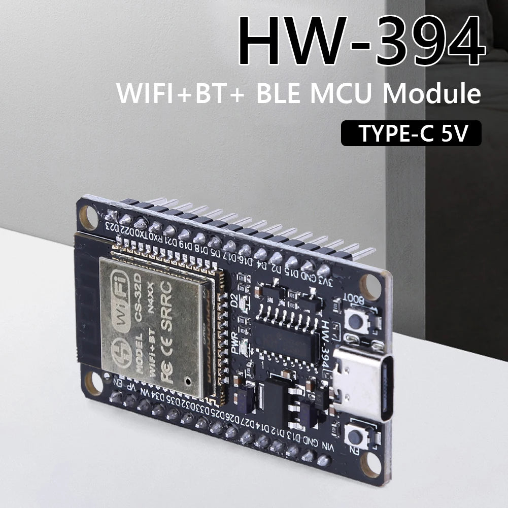 1-10PCS ESP32 WROOM-32 Development Board ESP32 TYPE-C CH340C WiFi+Bluetooth-compatible Module for IOT Development Board 32MBIT ﻿