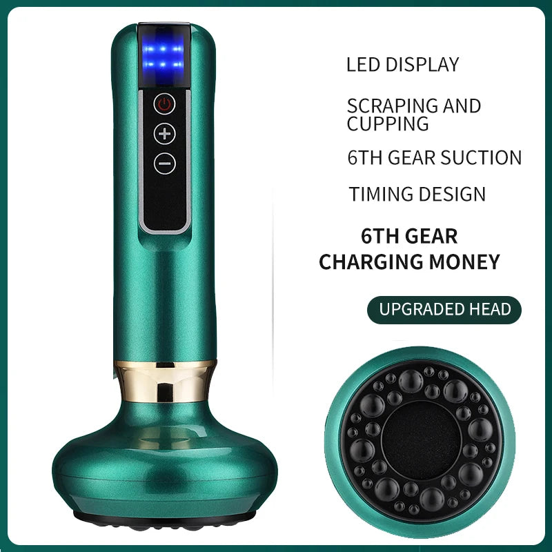 Smart Cupping Vacuum Massage Jars Heating Suction Cup Cellulite Medical Chinese Electric Cupping Therapy Body Relax Guasha Cans