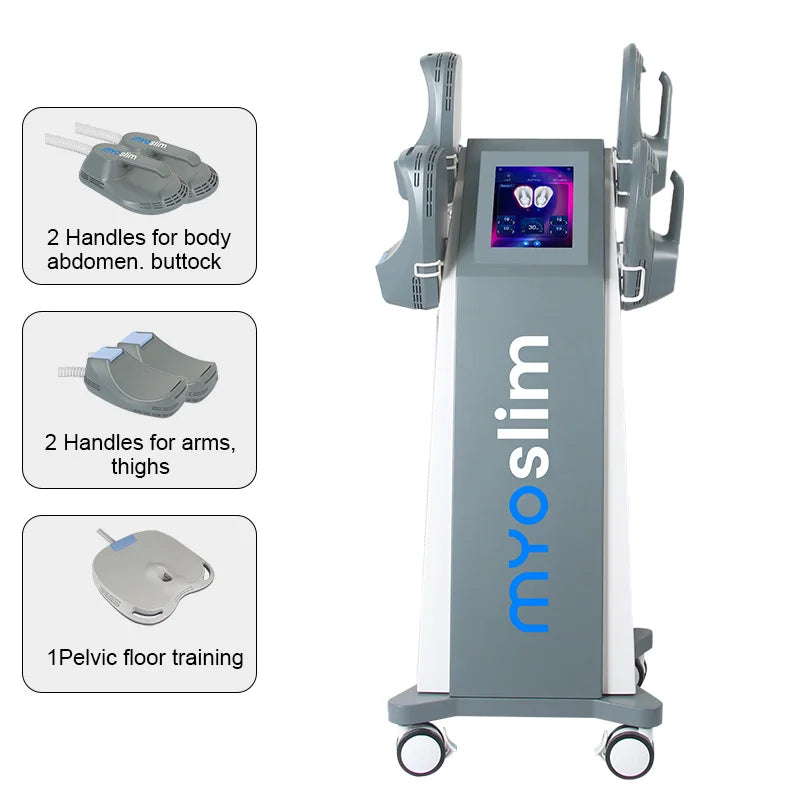 HIEMT 6500W RF 15T 200HZ MYOSLIM Body Shaping Machine Muscle Growth Fat Burn High-Intensity Electromagnetic Stimulator