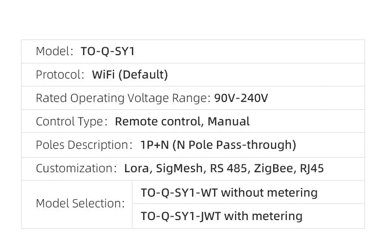 TUYA WIFI Smart Circuit Breaker Power Metering 1P 63A DIN Rail for Smart Home  wireless Remote Control Switch by APP TONGOU