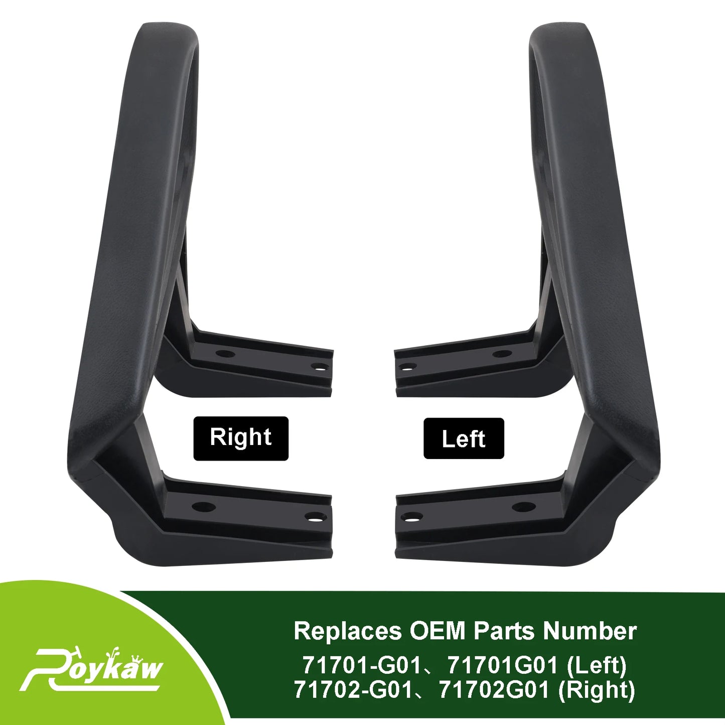Roykaw Golf Cart Hip Restraint Armrest Driver Side & Passenger Side for EZGO TXT 1994-up, OEM # 71701-G01, 71702-G01
