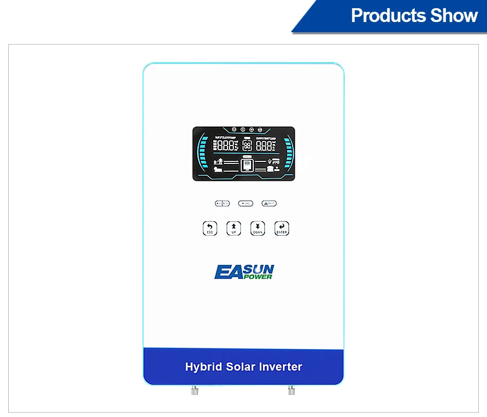 EASUN POWER 12KW Split Phase Inverter 48V 110V Hybrid Solar Inverter 220A MPPT Paralleled With WiFi Solar Controller Inversores