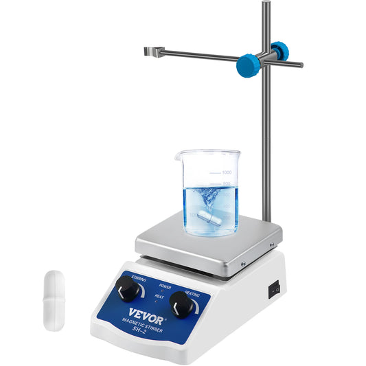 SucceBuy 1000ML Electric Magnetic Stirrer Hot Plate Vortex Mixer Shaker With Stir Bar Medical Bioloicgal Chemical Laboratory